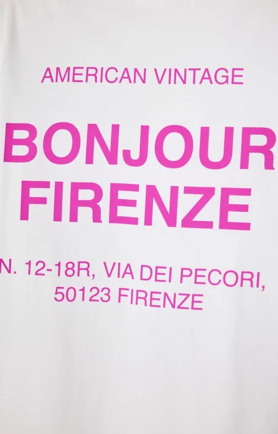 Unisex's t-shirt Fizvalley Reference: MFIZ02FIRENZEH26